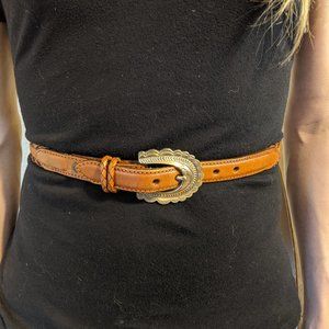 Justin Brown Leather Western belt - 2ft